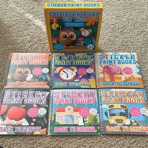 Sticker Paint Books for Kids Set